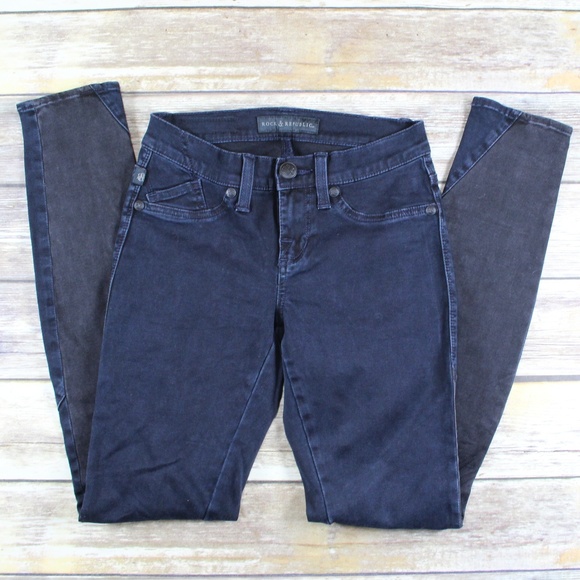 Rock & Republic Pants - Rock & Republic Navy/Black Kylie Jegging size 2M